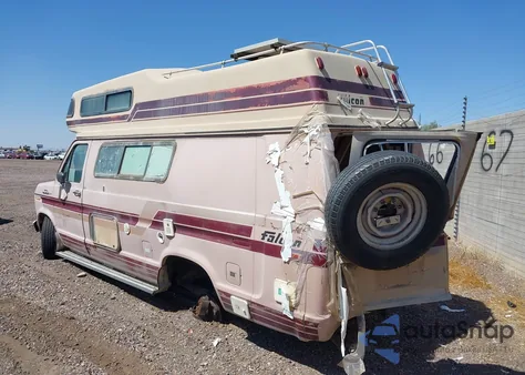 1988 Ford Econoline E250 Super Duty Van из США, поврежденный, VIN 1FDGS24H0JHC21214